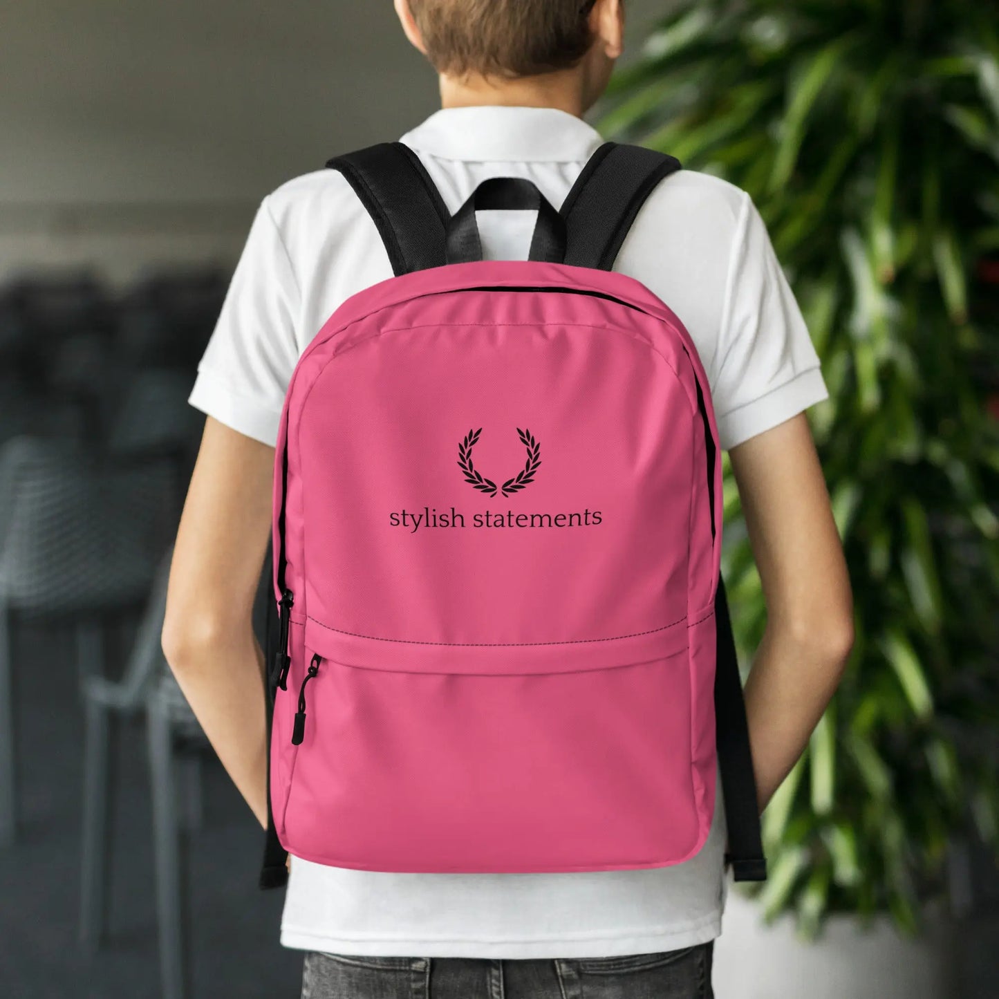 Stylish Statements Premium Pink and Black Backpack - Stylish Statements