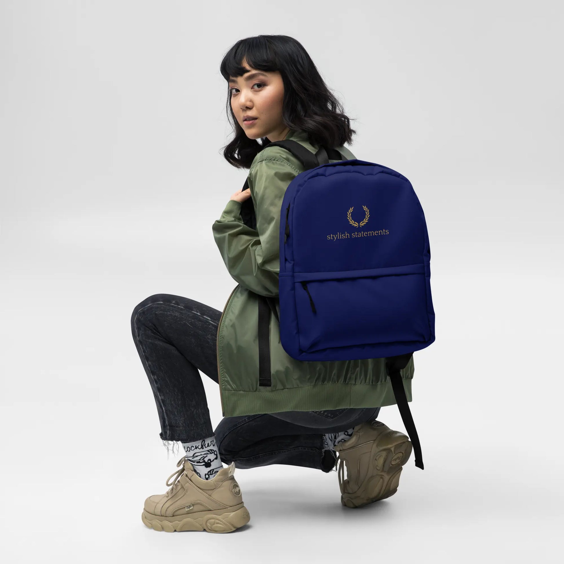 Stylish Statements Premium Dark Blue Backpack - Stylish Statements