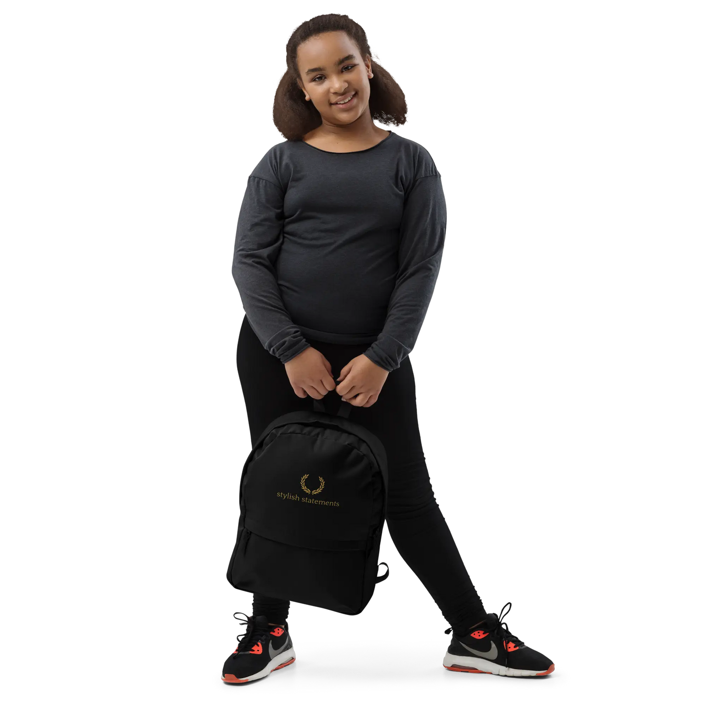 Stylish Statements Premium Black and Gold Backpack - Stylish Statements