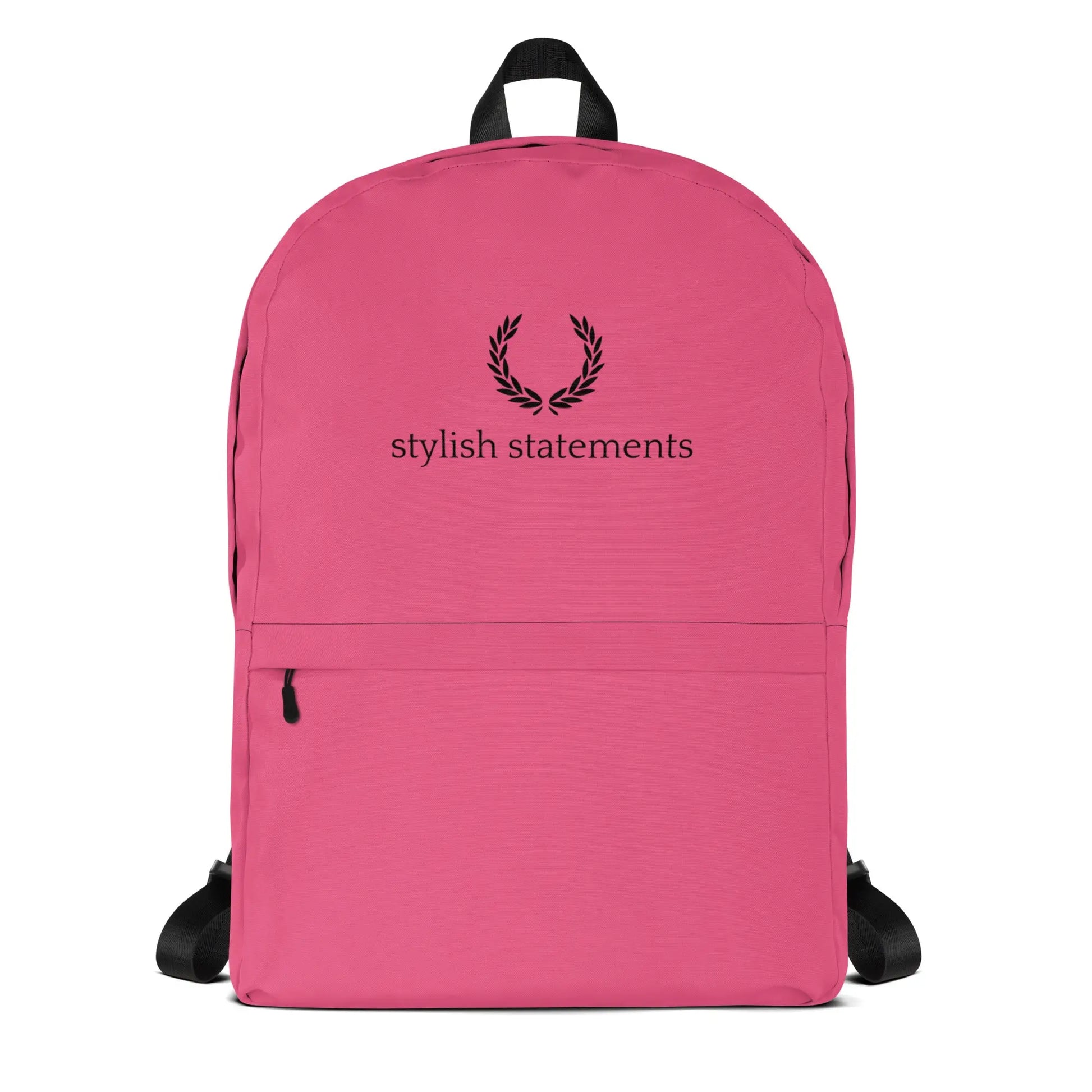 Stylish Statements Premium Pink and Black Backpack - Stylish Statements