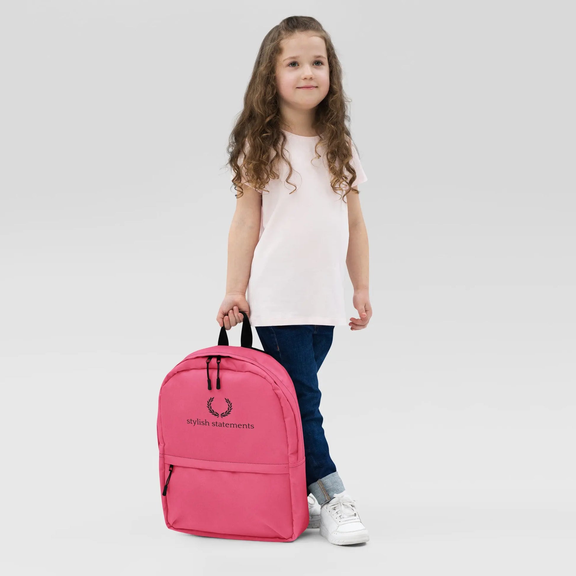 Stylish Statements Premium Pink and Black Backpack - Stylish Statements