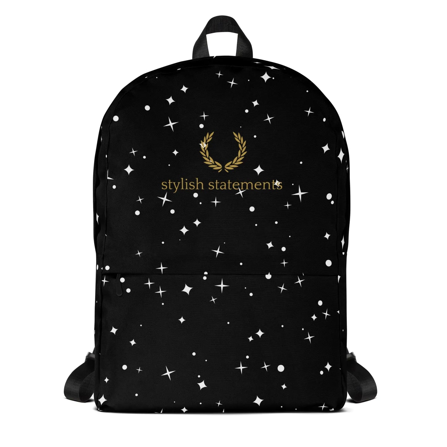 Stylish Statements Premium Black Backpack with Stars - Stylish Statements