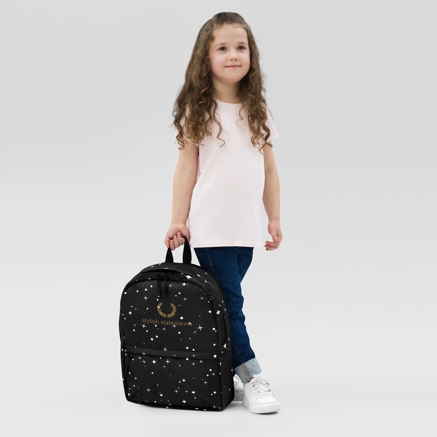 Stylish Statements Premium Black Backpack with Stars - Stylish Statements