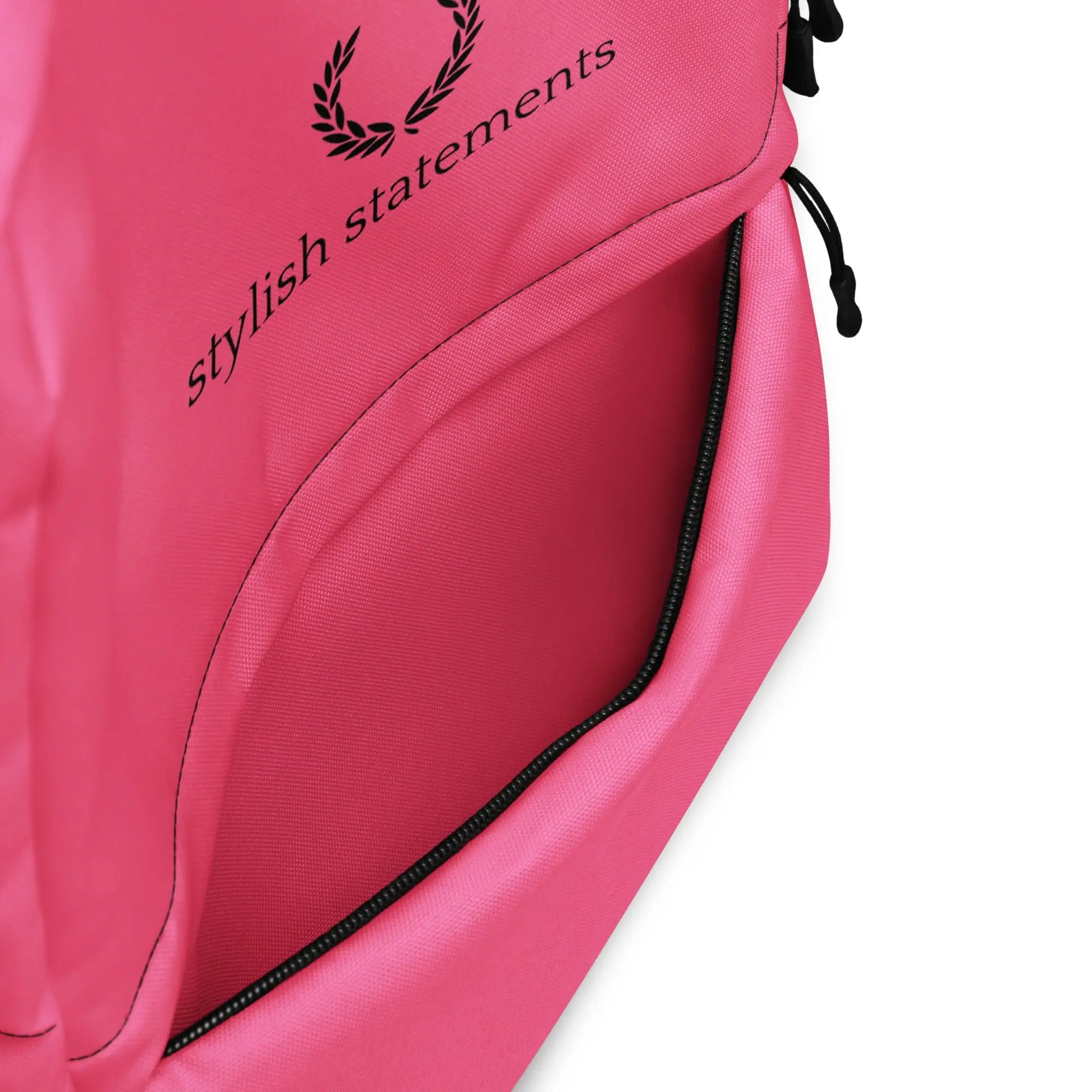 Stylish Statements Premium Pink and Black Backpack - Stylish Statements