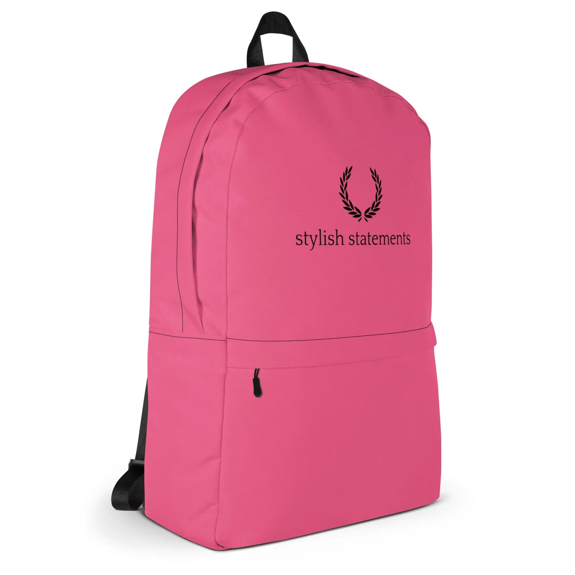 Stylish Statements Premium Pink and Black Backpack - Stylish Statements