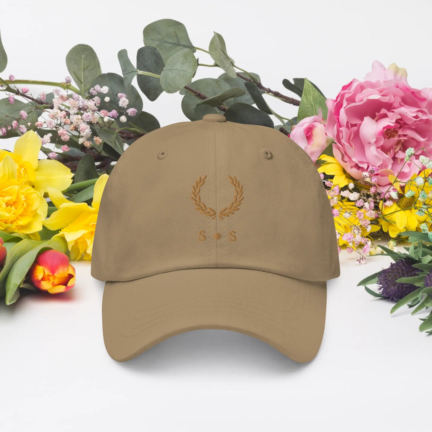 Gold Embroidered Unisex Cap - Multiple Colours Available - Stylish Statements