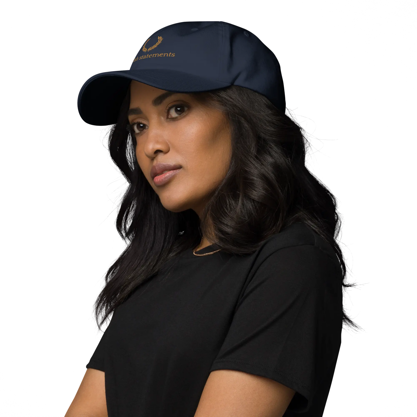 Gold Embroidered Unisex Cap - Multiple Colours Available - Stylish Statements