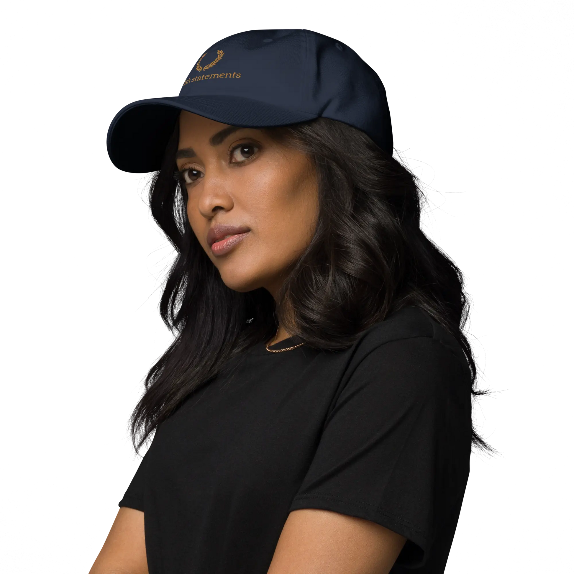 Gold Embroidered Unisex Cap - Multiple Colours Available - Stylish Statements