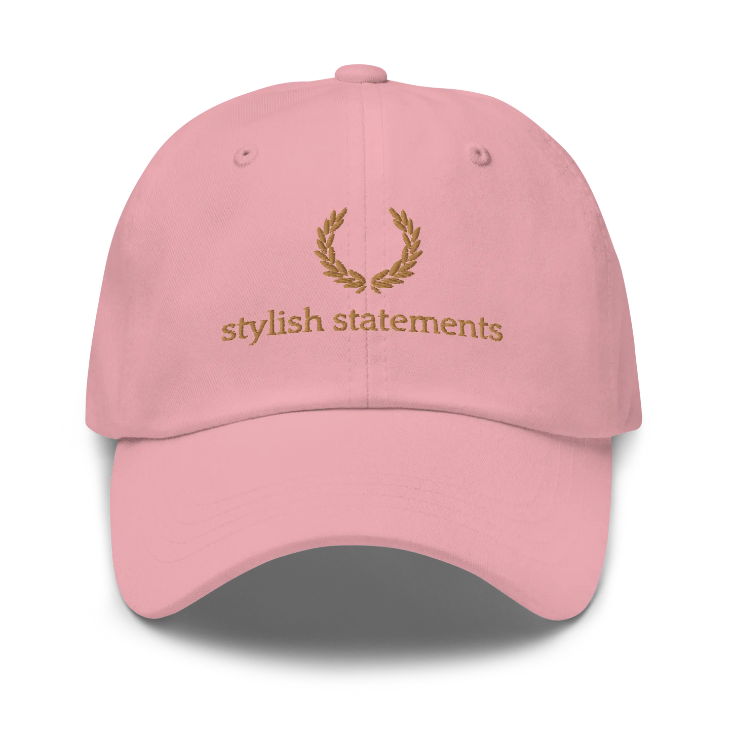 Gold Embroidered Unisex Cap - Multiple Colours Available - Stylish Statements