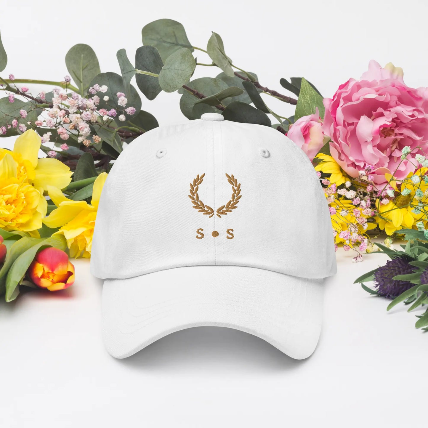 Gold Embroidered Unisex Cap - Multiple Colours Available - Stylish Statements