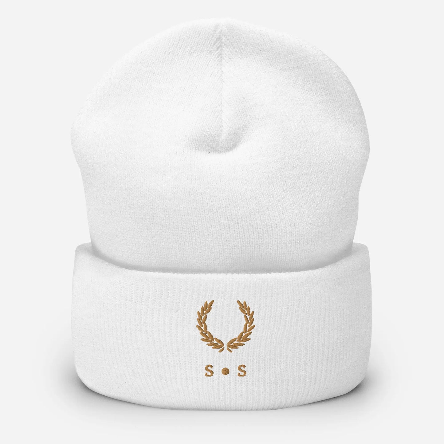 Gold Embroidered Unisex Cuffed Beanie - Multiple Colours Available - Stylish Statements