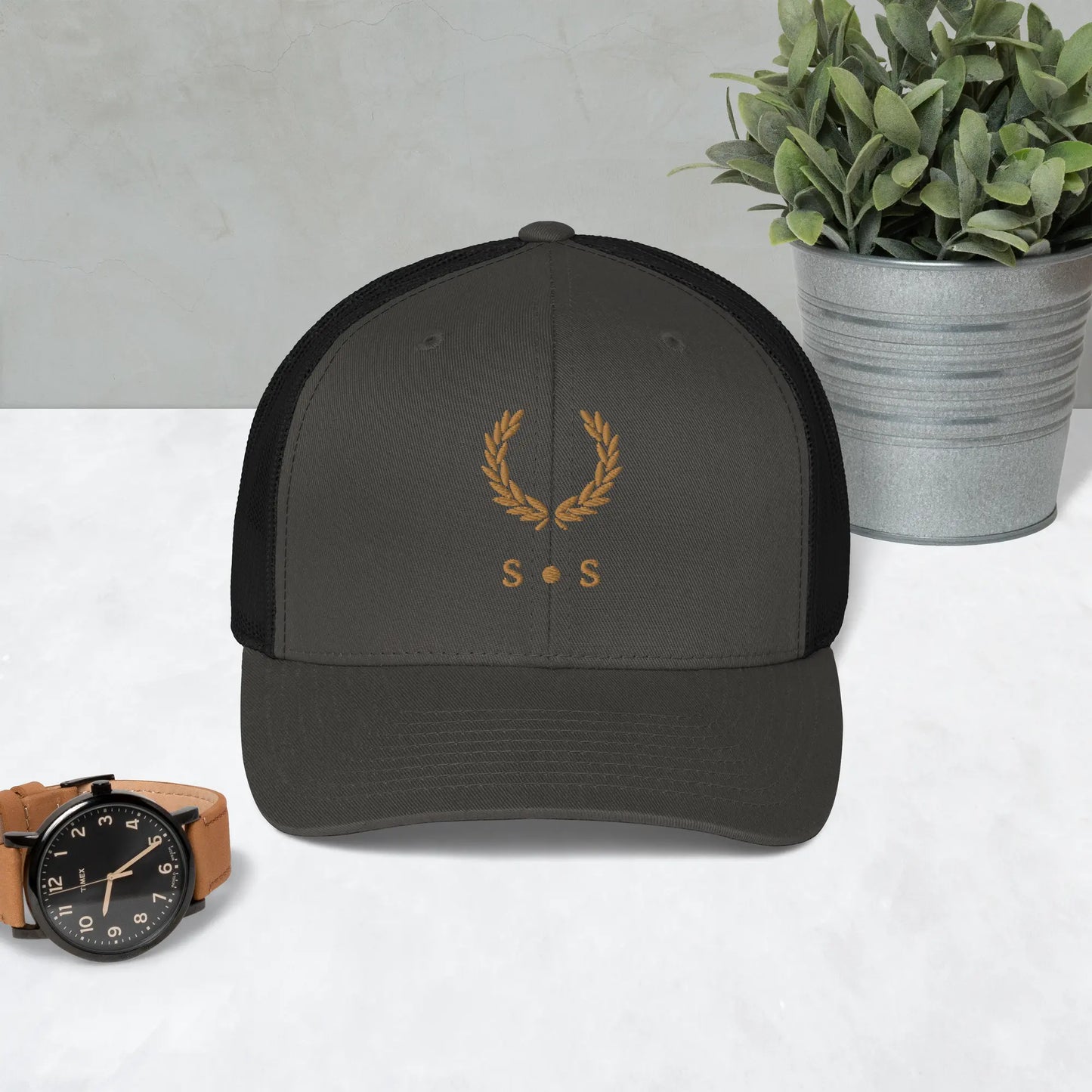 Gold Embroidered Unisex Cap - Multiple Colours Available - Stylish Statements