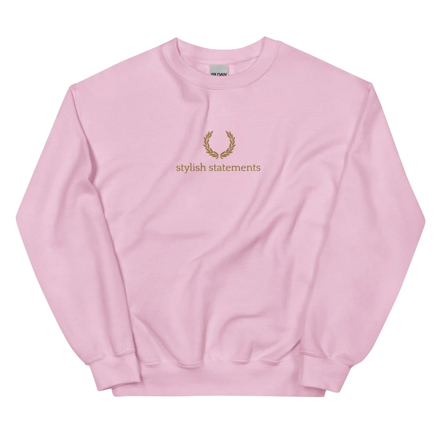 Gold Embroidered Unisex Sweatshirt/Jumper for Men and Women - Multiple Colours Available - Stylish Statements