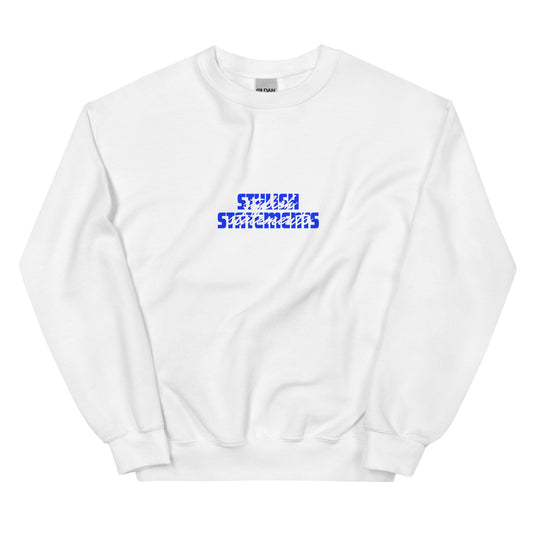 Stylish Statements Unisex Sweatshirt with Double Font Design for Men and Women