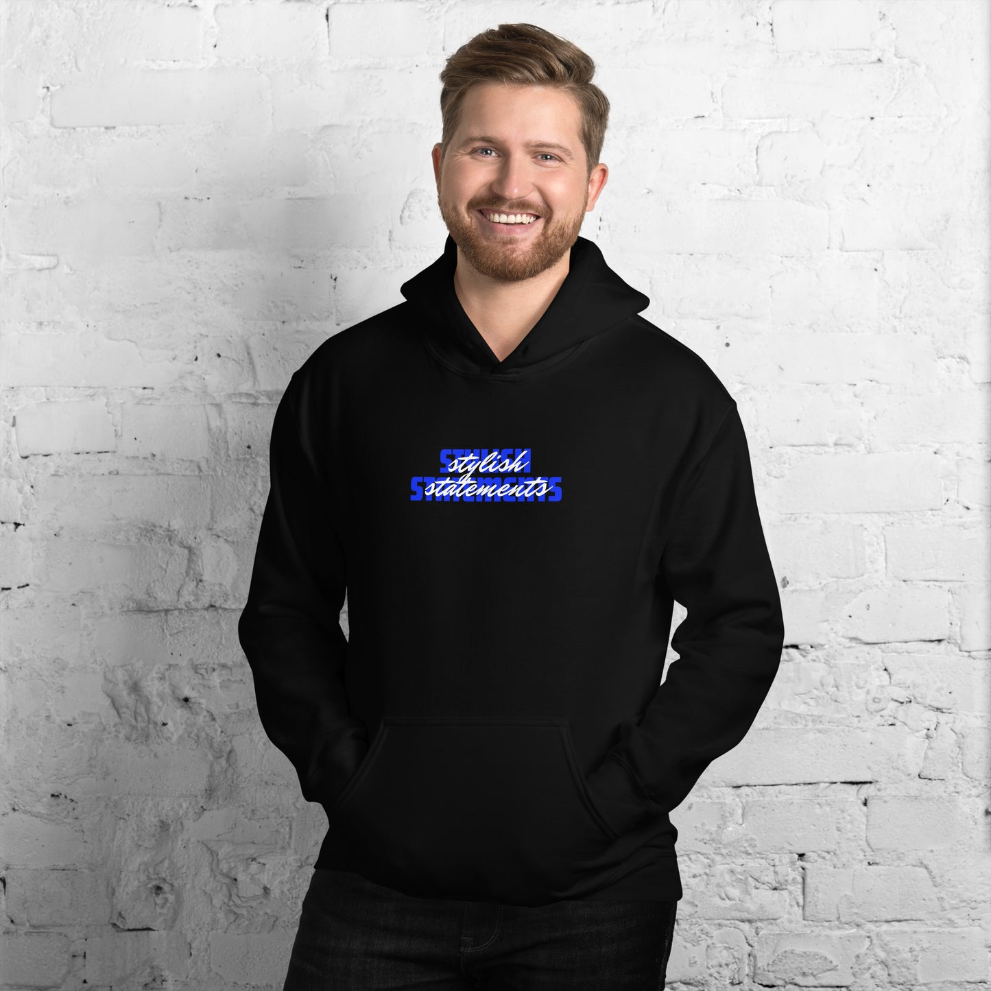 Stylish Statements Double Font Design Unisex Hoodie for Men and Women