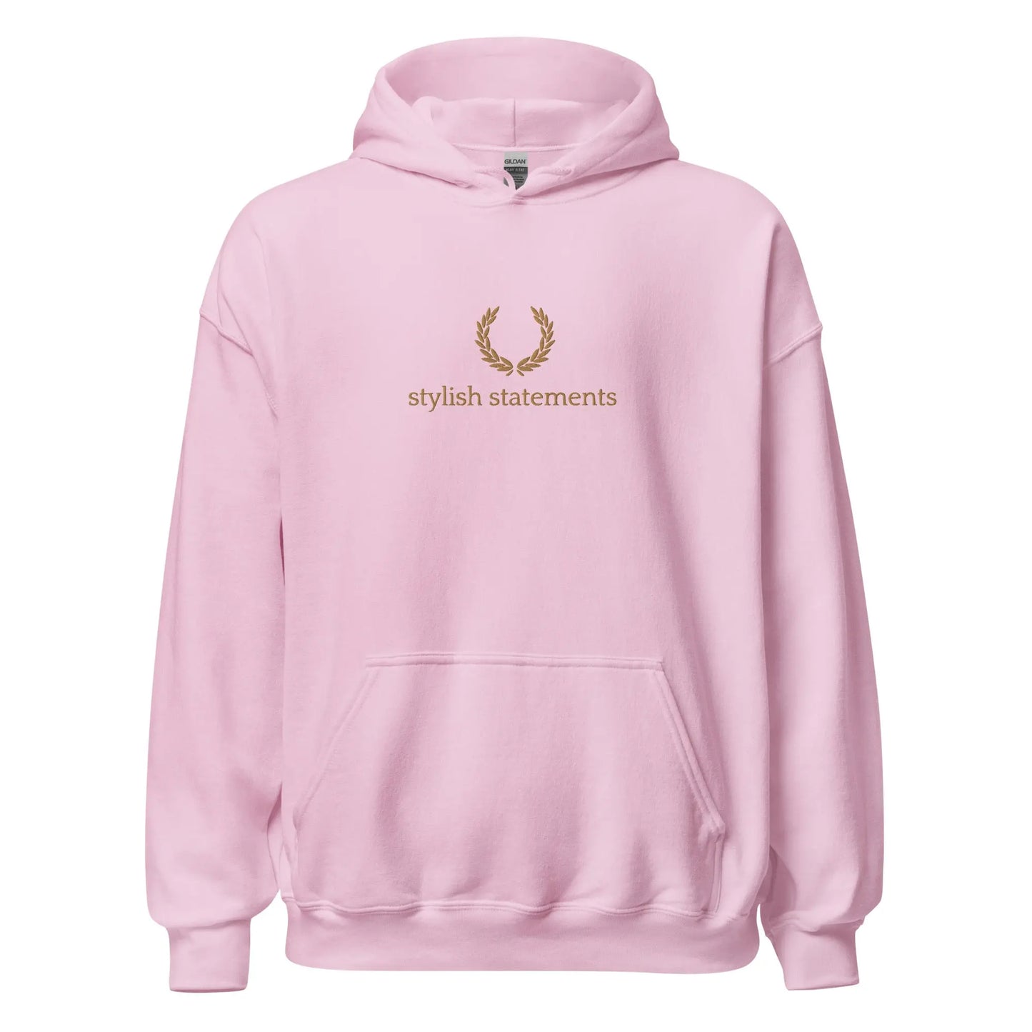 Gold Embroidered Unisex Hoodie for Men and Women - Multiple Colours Available - Stylish Statements