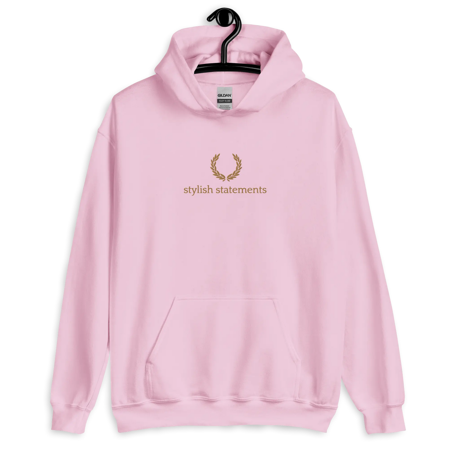 Gold Embroidered Unisex Hoodie for Men and Women - Multiple Colours Available - Stylish Statements