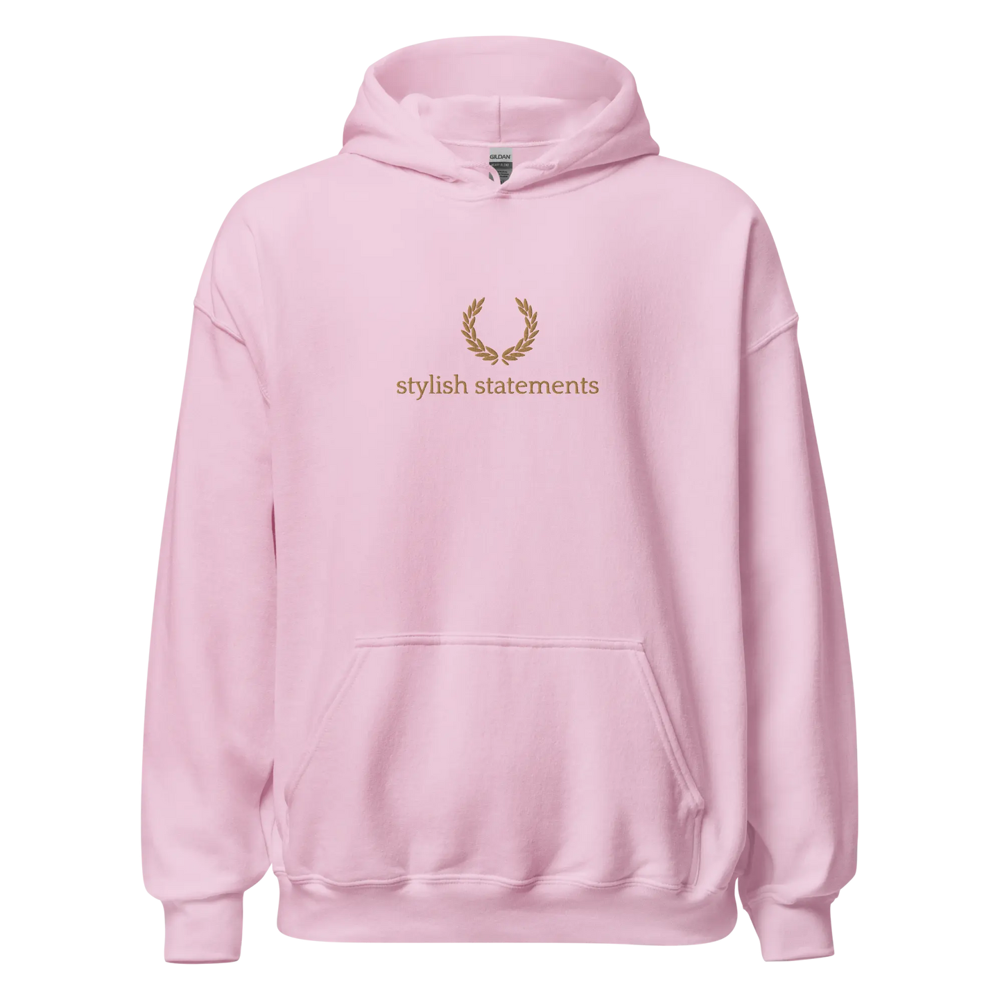 Gold Embroidered Unisex Hoodie for Men and Women - Multiple Colours Available - Stylish Statements