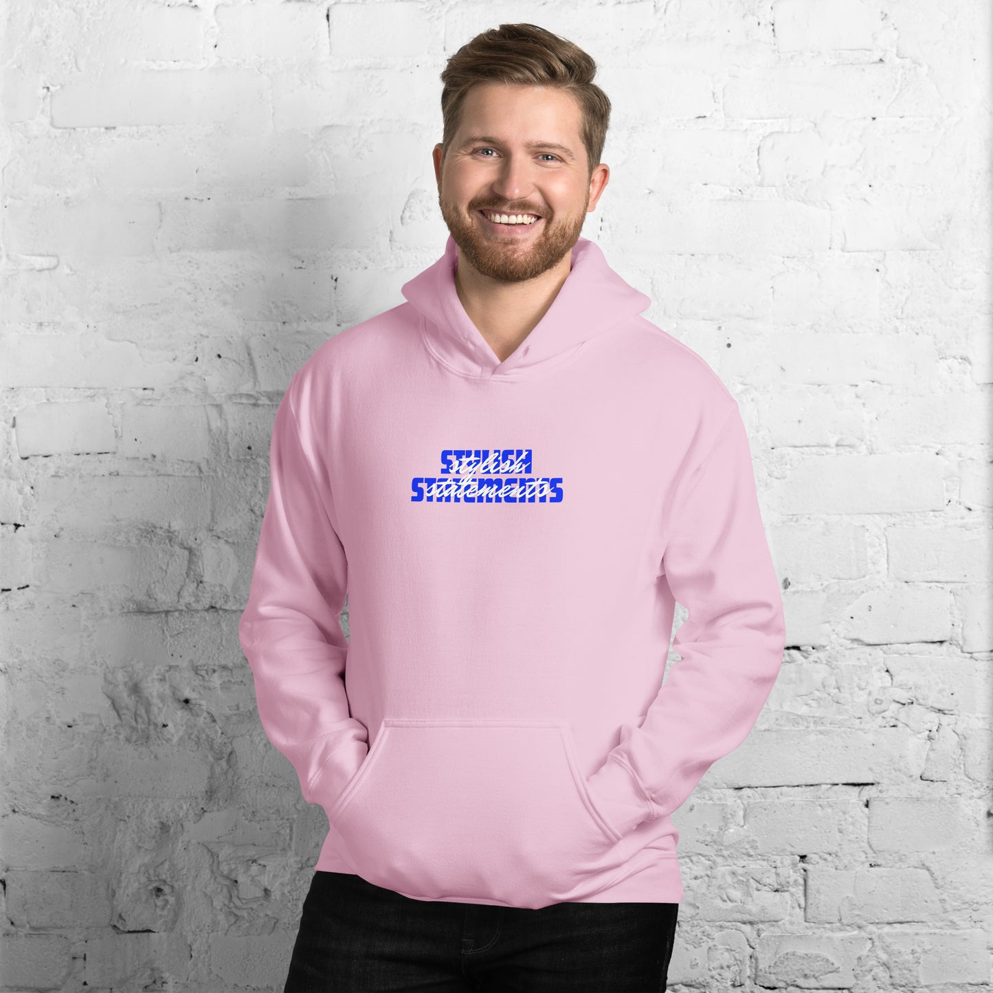 Stylish Statements Double Font Design Unisex Hoodie for Men and Women