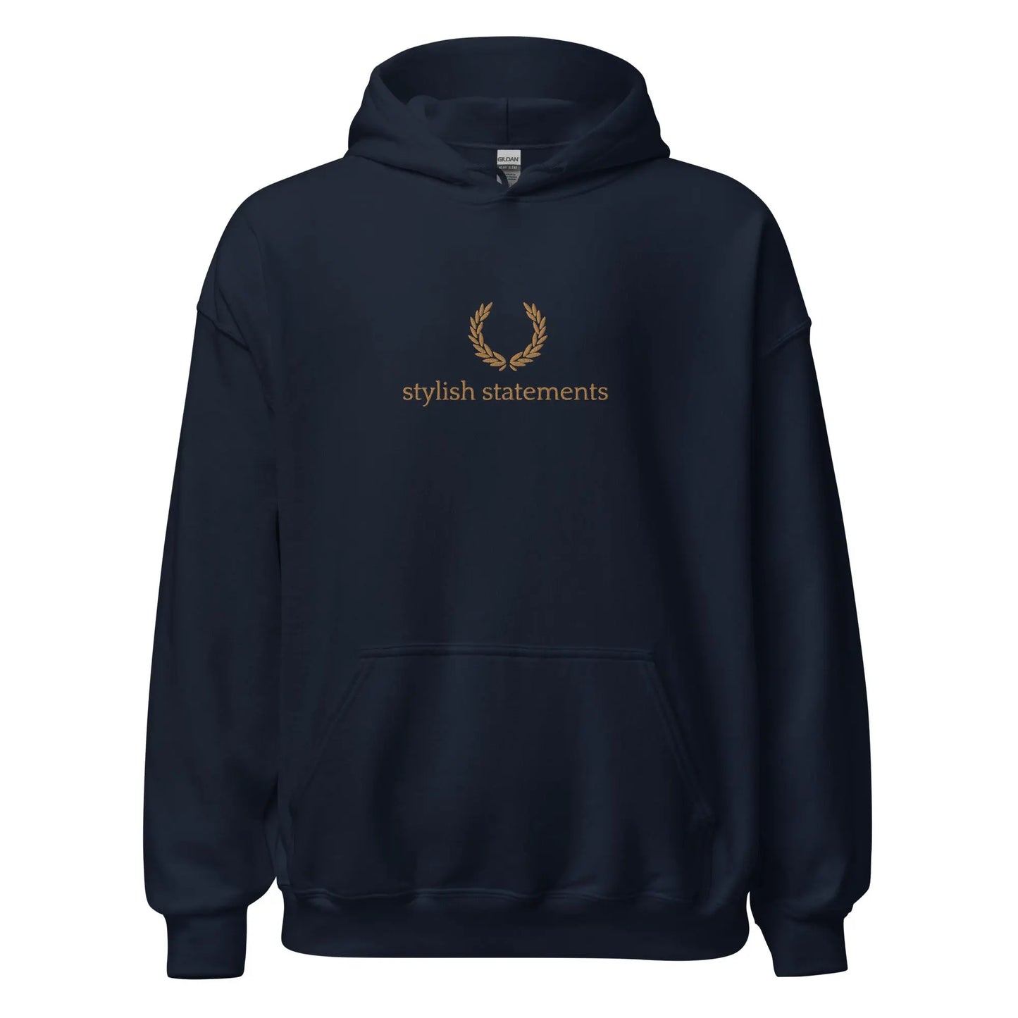 Gold Embroidered Unisex Hoodie for Men and Women - Multiple Colours Available - Stylish Statements