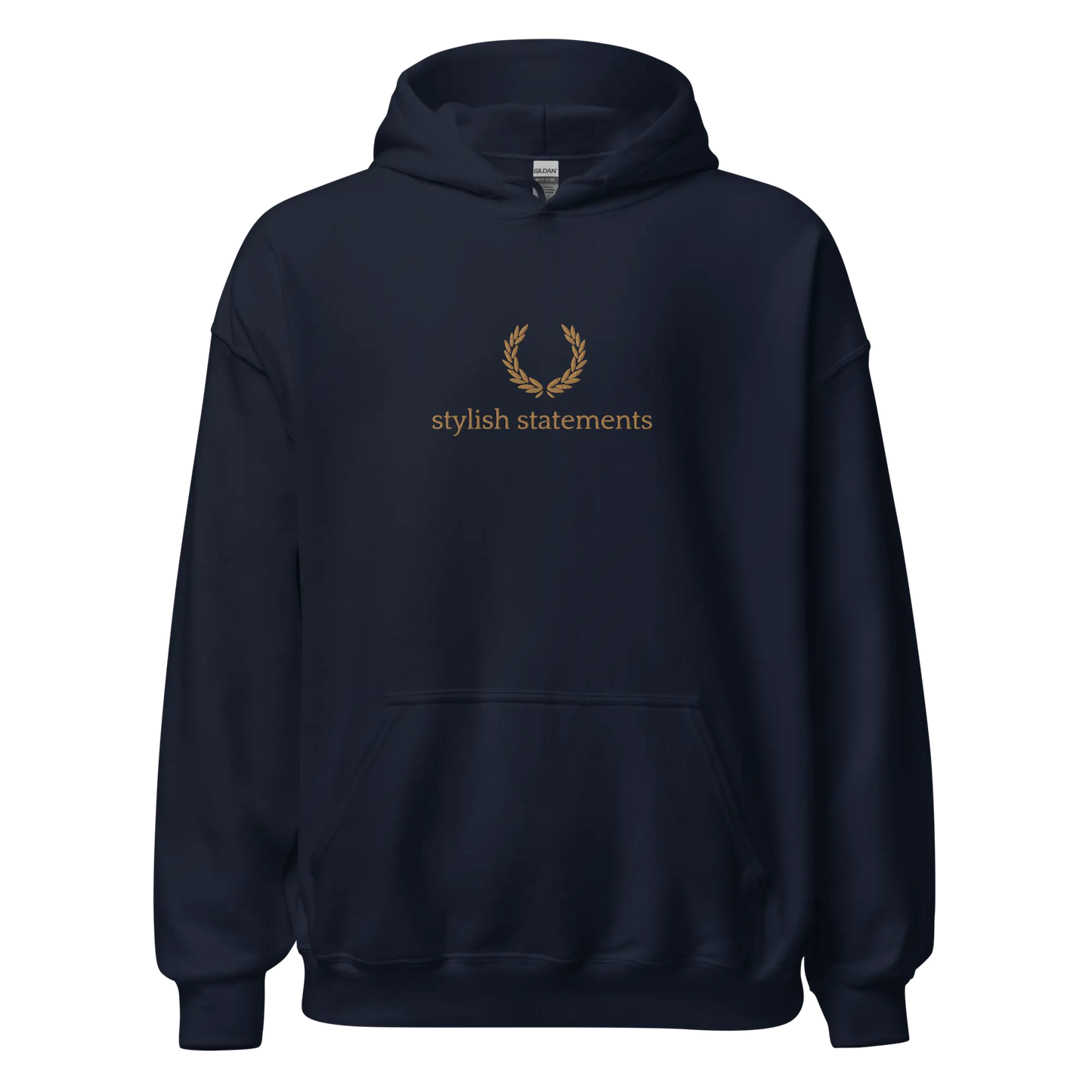 Gold Embroidered Unisex Hoodie for Men and Women - Multiple Colours Available - Stylish Statements