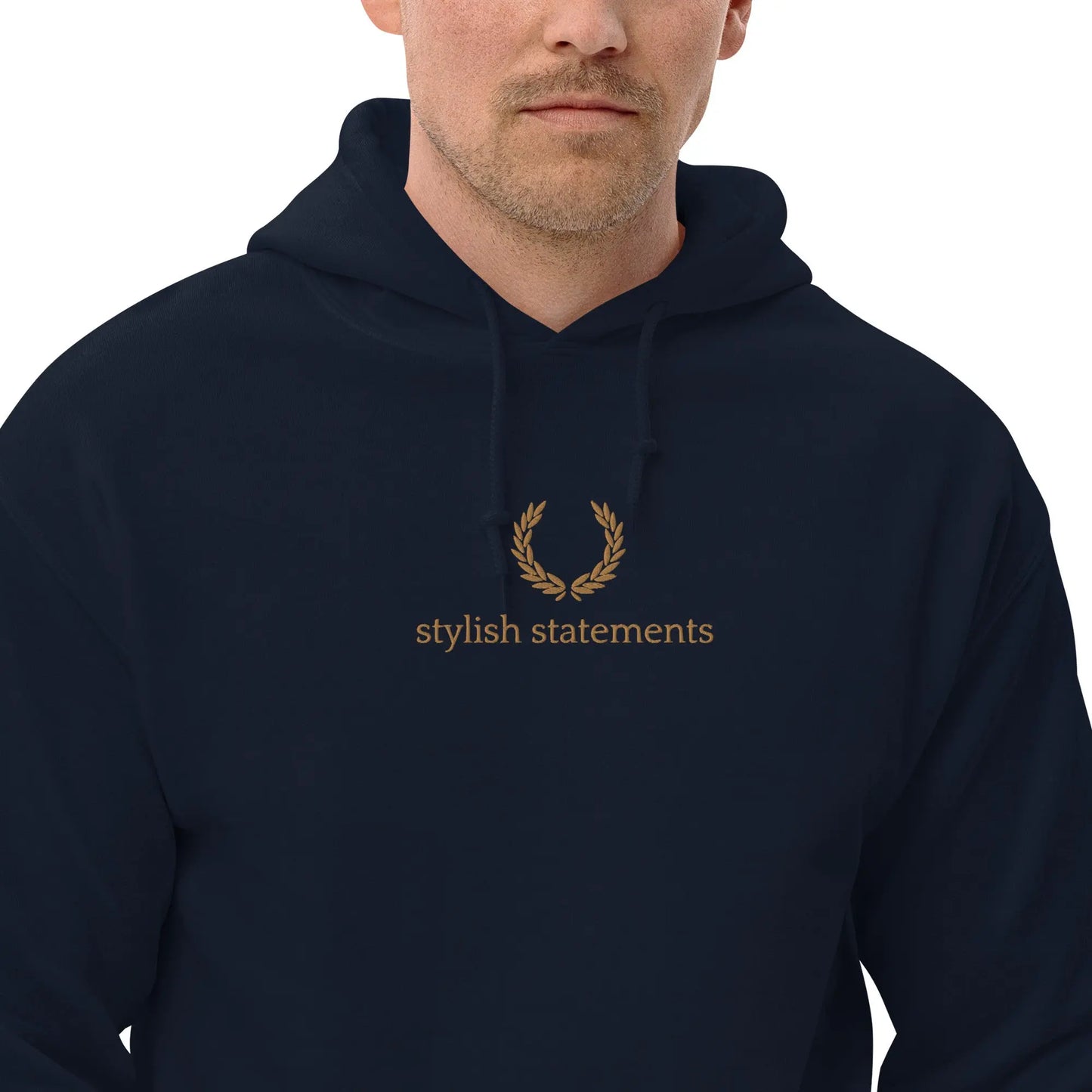 Gold Embroidered Unisex Hoodie for Men and Women - Multiple Colours Available - Stylish Statements