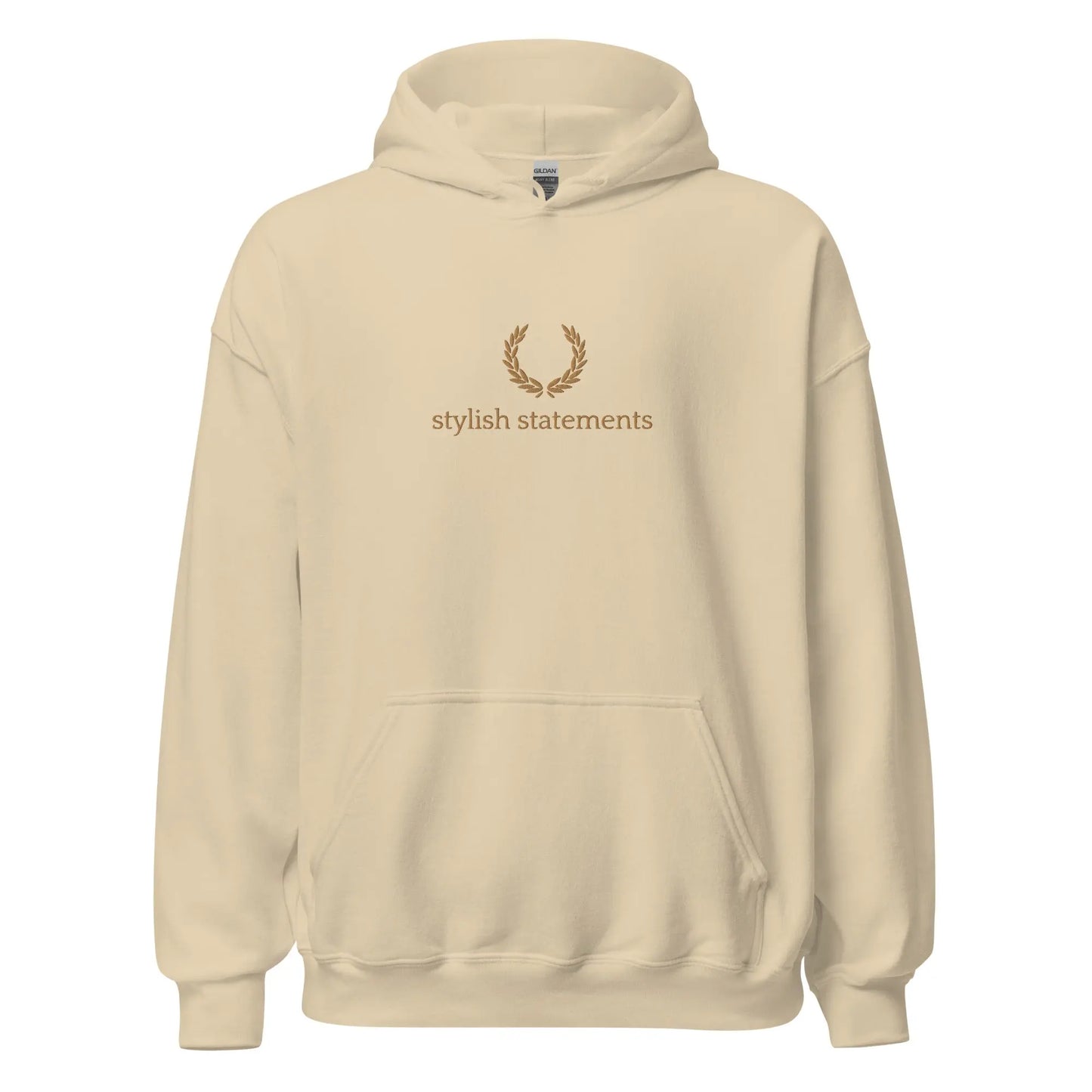 Gold Embroidered Unisex Hoodie for Men and Women - Multiple Colours Available - Stylish Statements