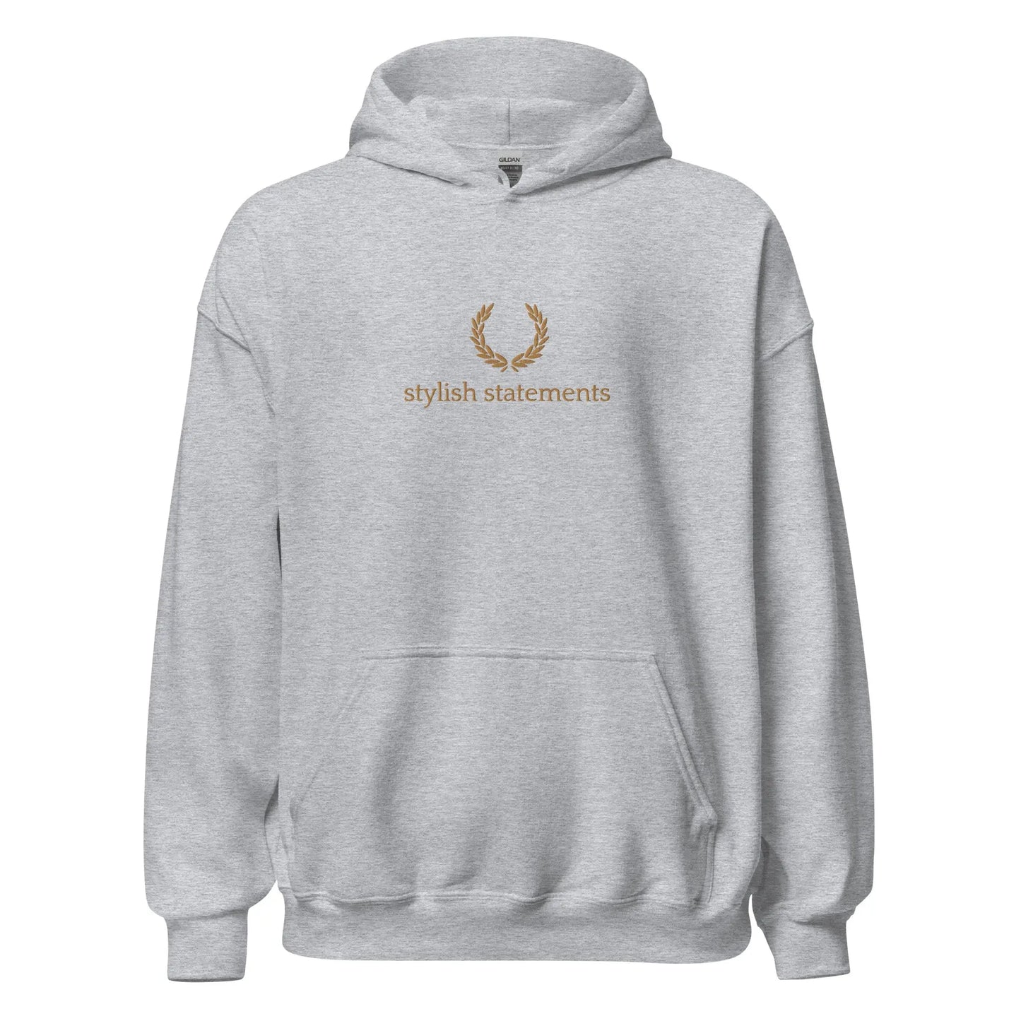 Gold Embroidered Unisex Hoodie for Men and Women - Multiple Colours Available - Stylish Statements