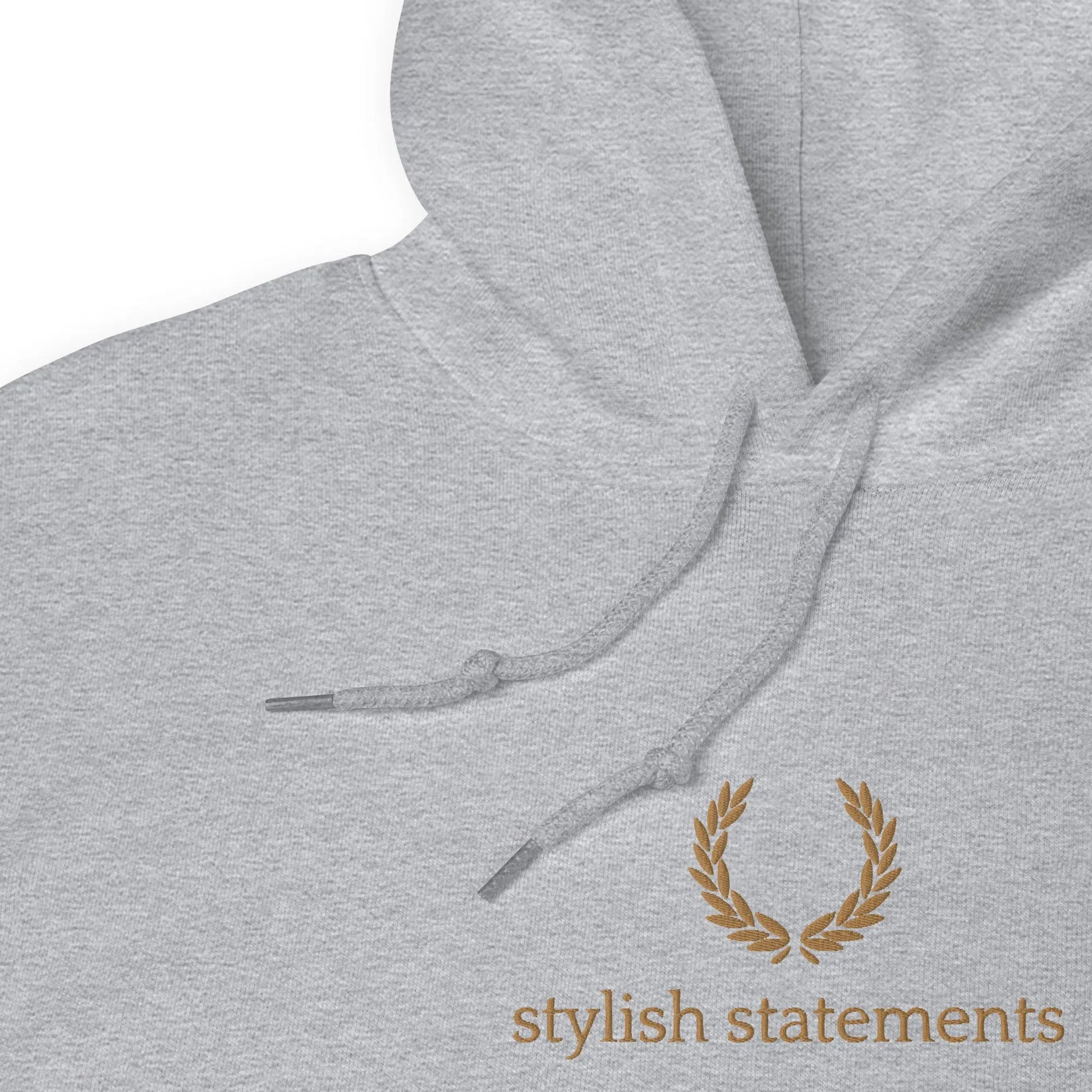 Gold Embroidered Unisex Hoodie for Men and Women - Multiple Colours Available - Stylish Statements