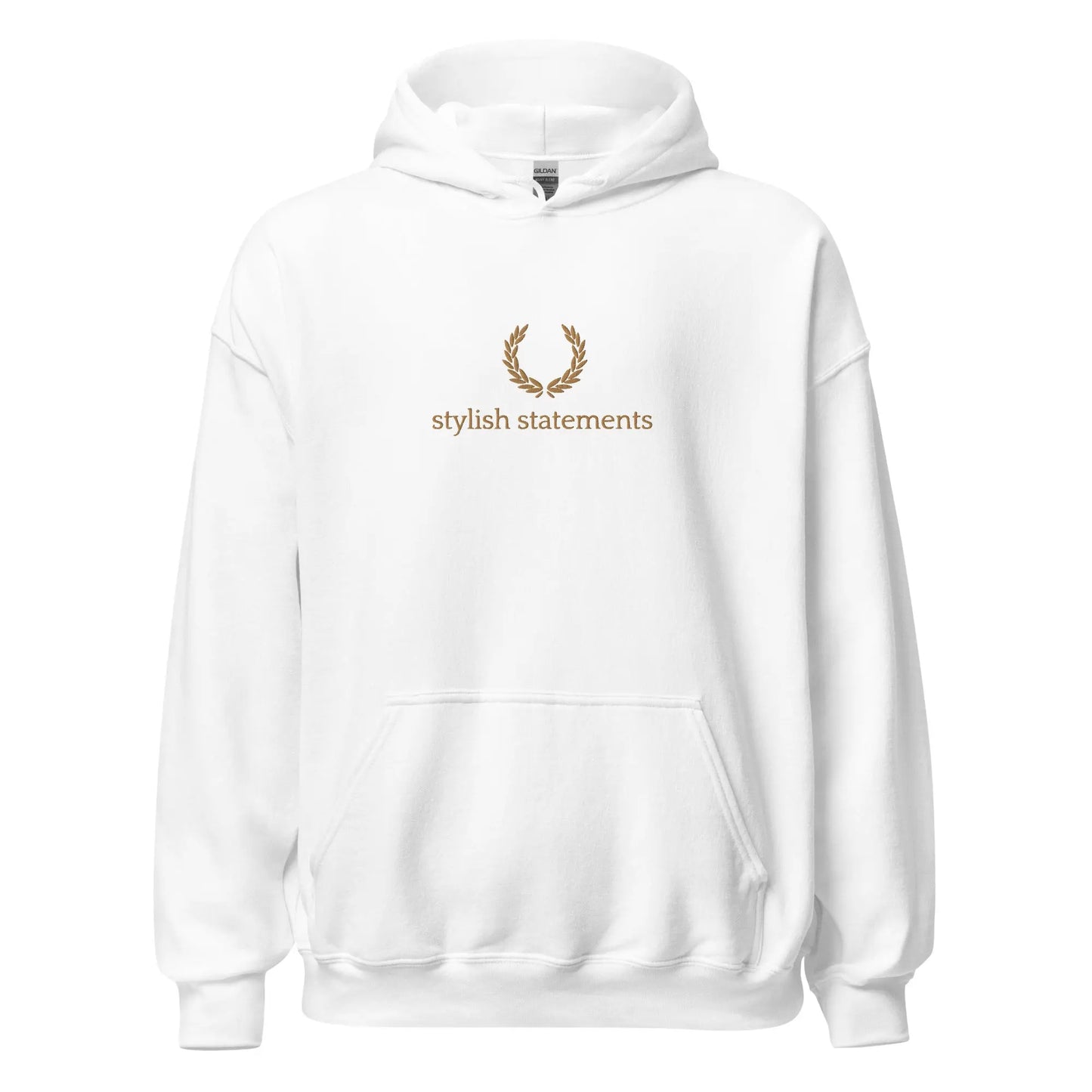 Gold Embroidered Unisex Hoodie for Men and Women - Multiple Colours Available - Stylish Statements