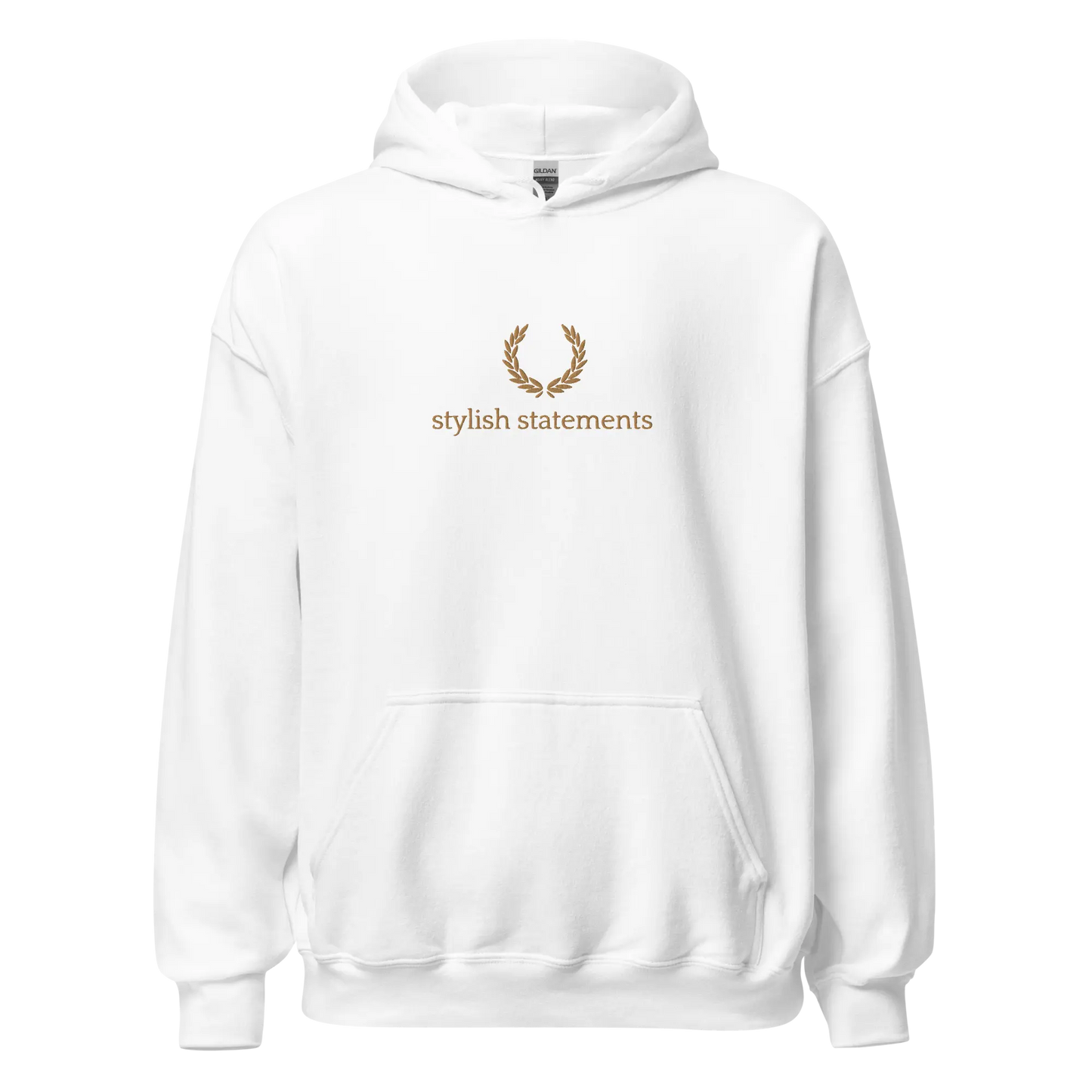 Gold Embroidered Unisex Hoodie for Men and Women - Multiple Colours Available - Stylish Statements