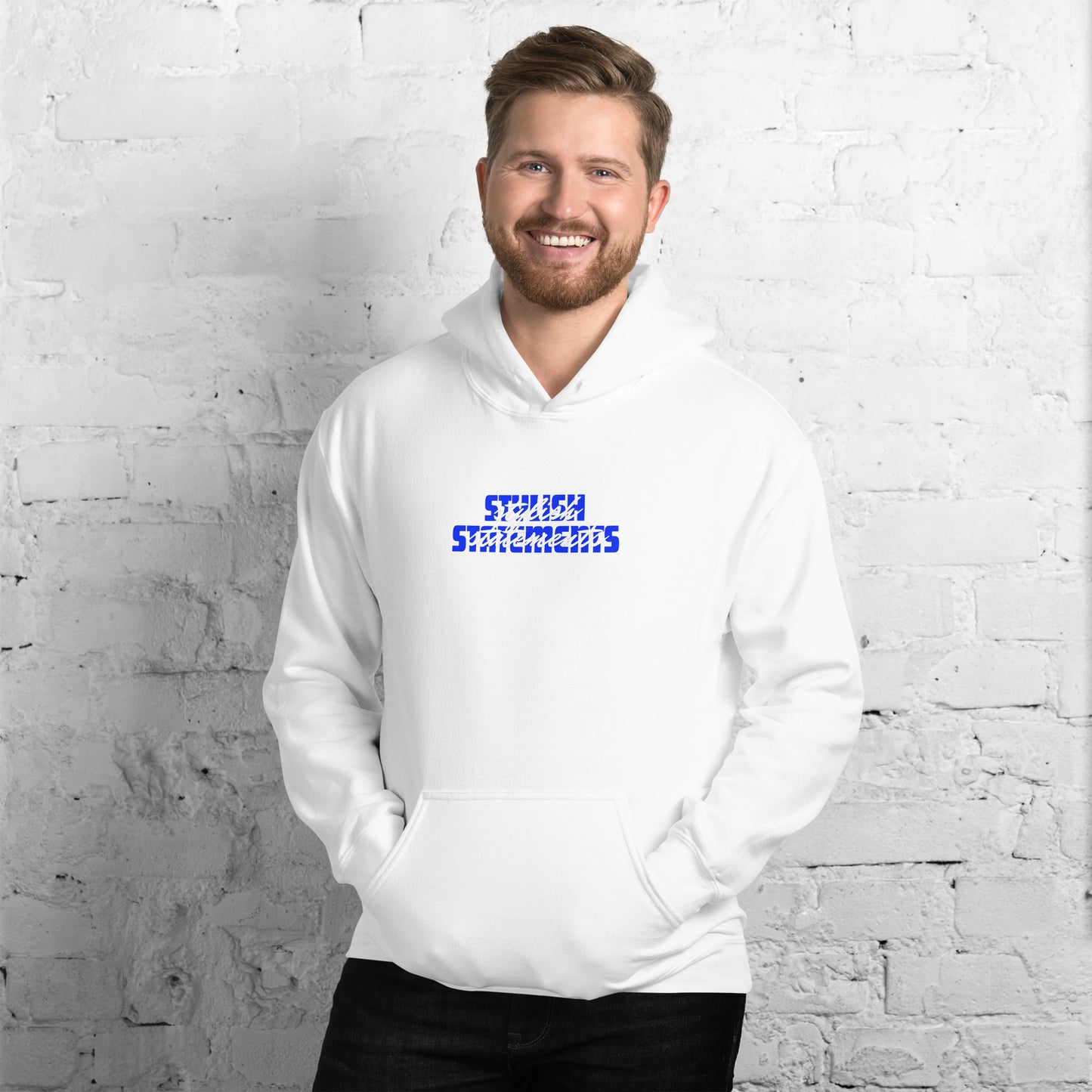 Stylish Statements Double Font Design Unisex Hoodie for Men and Women