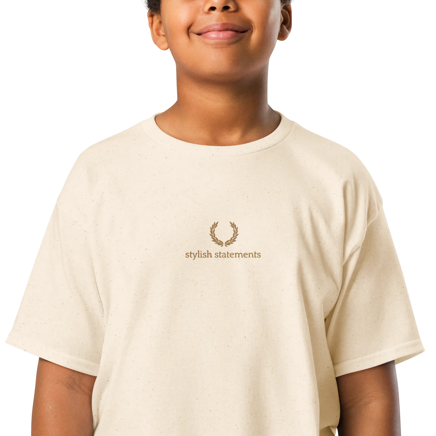 Gold Embroidered Unisex T-Shirt for Boys and Girls - Multiple Colours Available - Stylish Statements