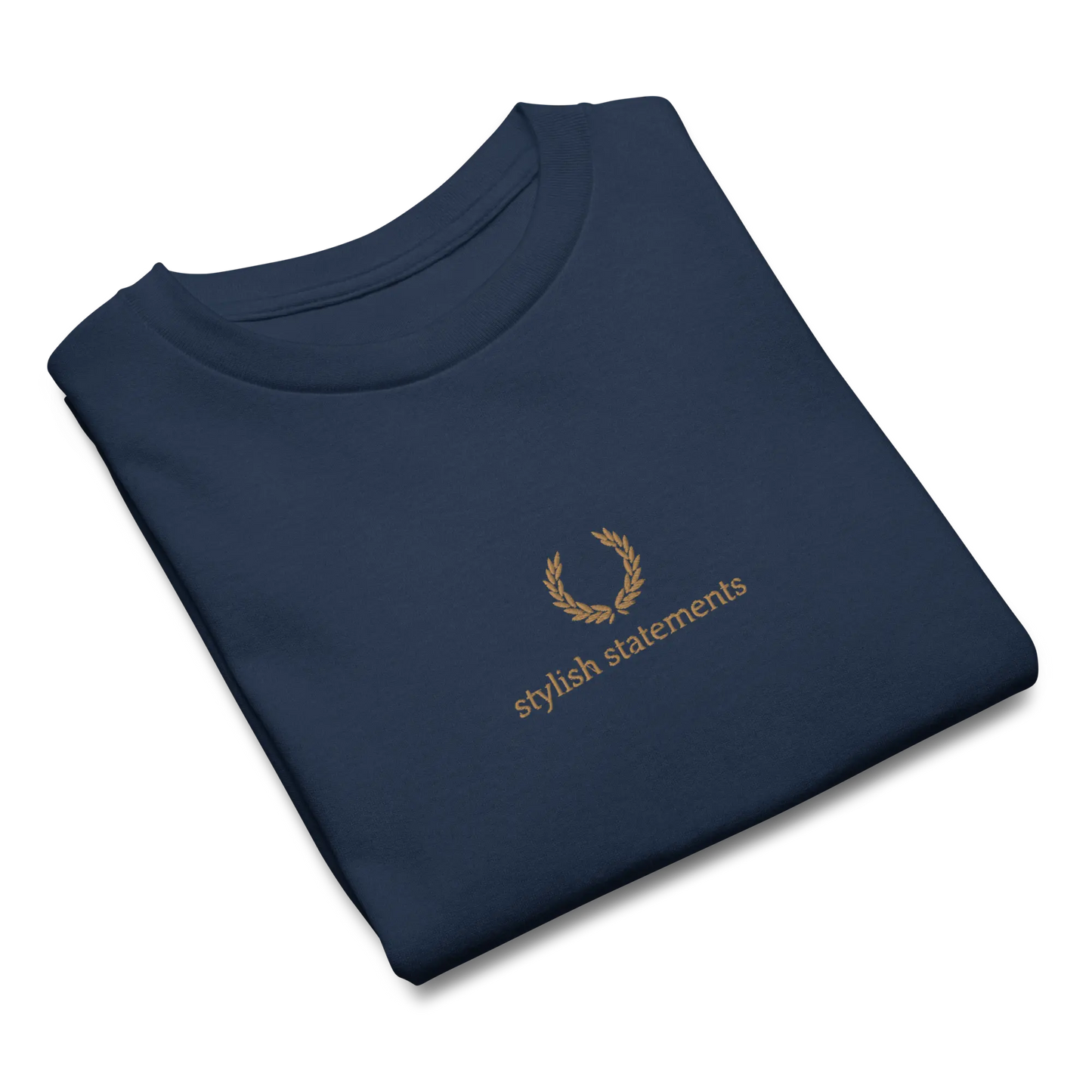 Gold Embroidered Unisex T-Shirt for Boys and Girls - Multiple Colours Available - Stylish Statements