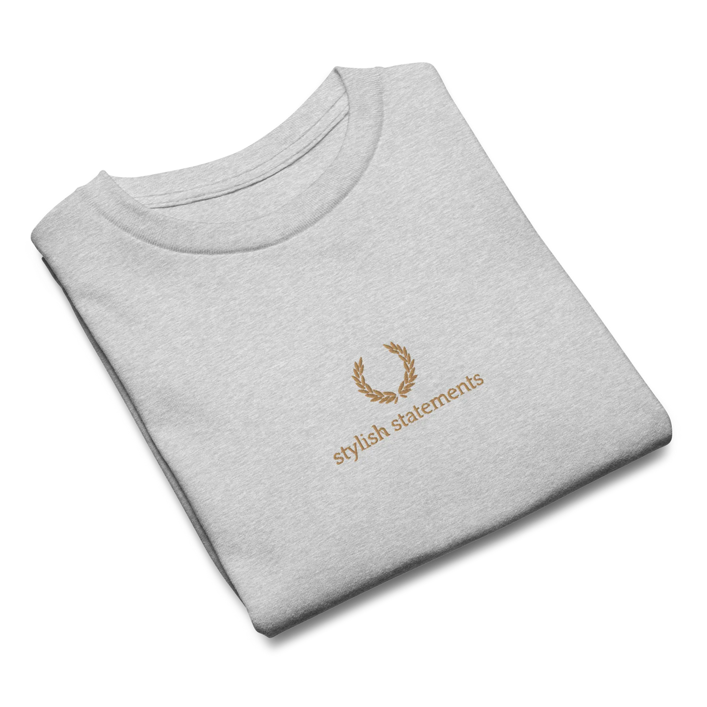 Gold Embroidered Unisex T-Shirt for Boys and Girls - Multiple Colours Available - Stylish Statements