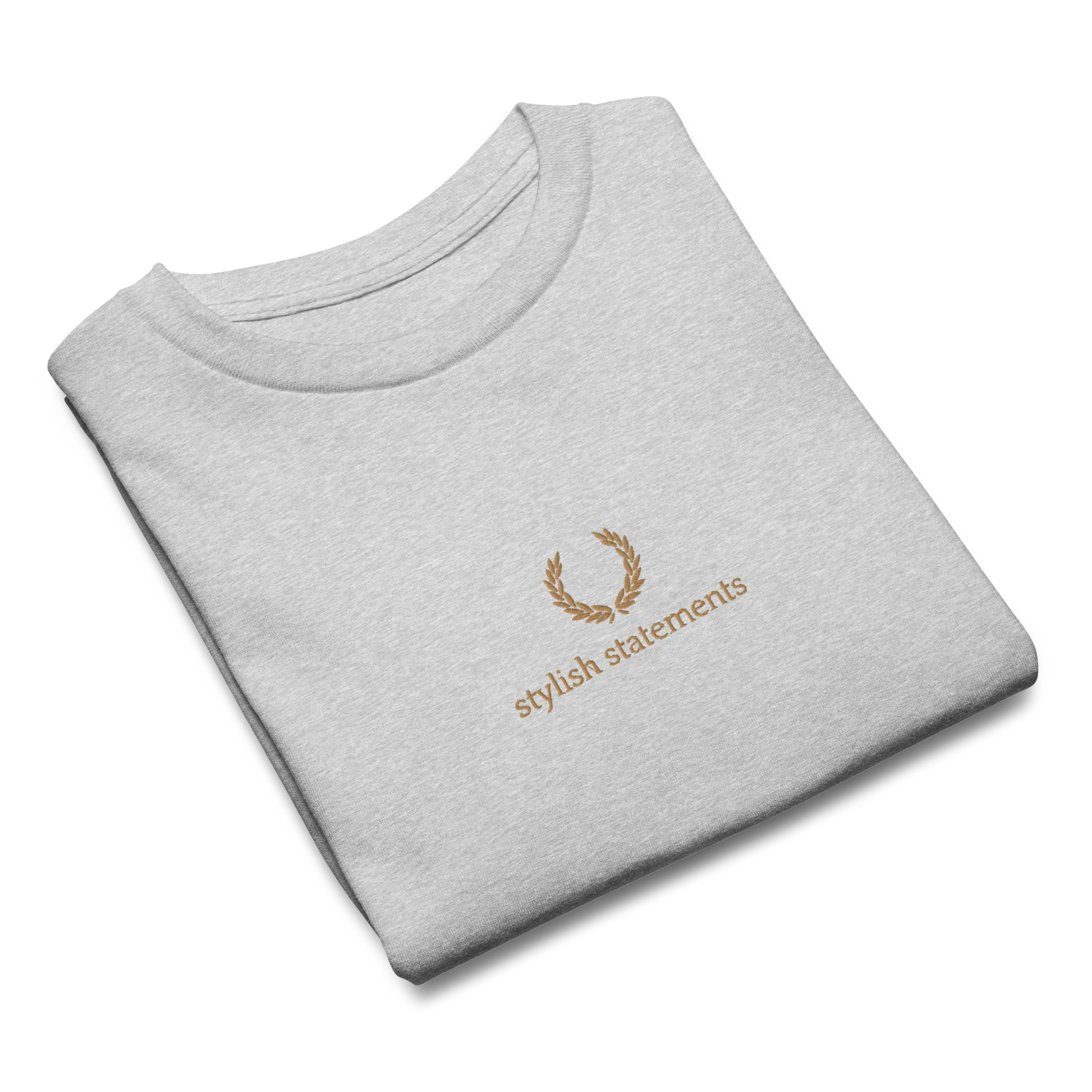 Gold Embroidered Unisex T-Shirt for Boys and Girls - Multiple Colours Available - Stylish Statements