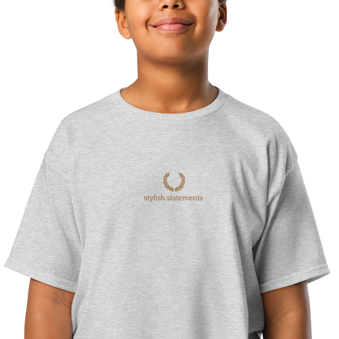 Gold Embroidered Unisex T-Shirt for Boys and Girls - Multiple Colours Available - Stylish Statements