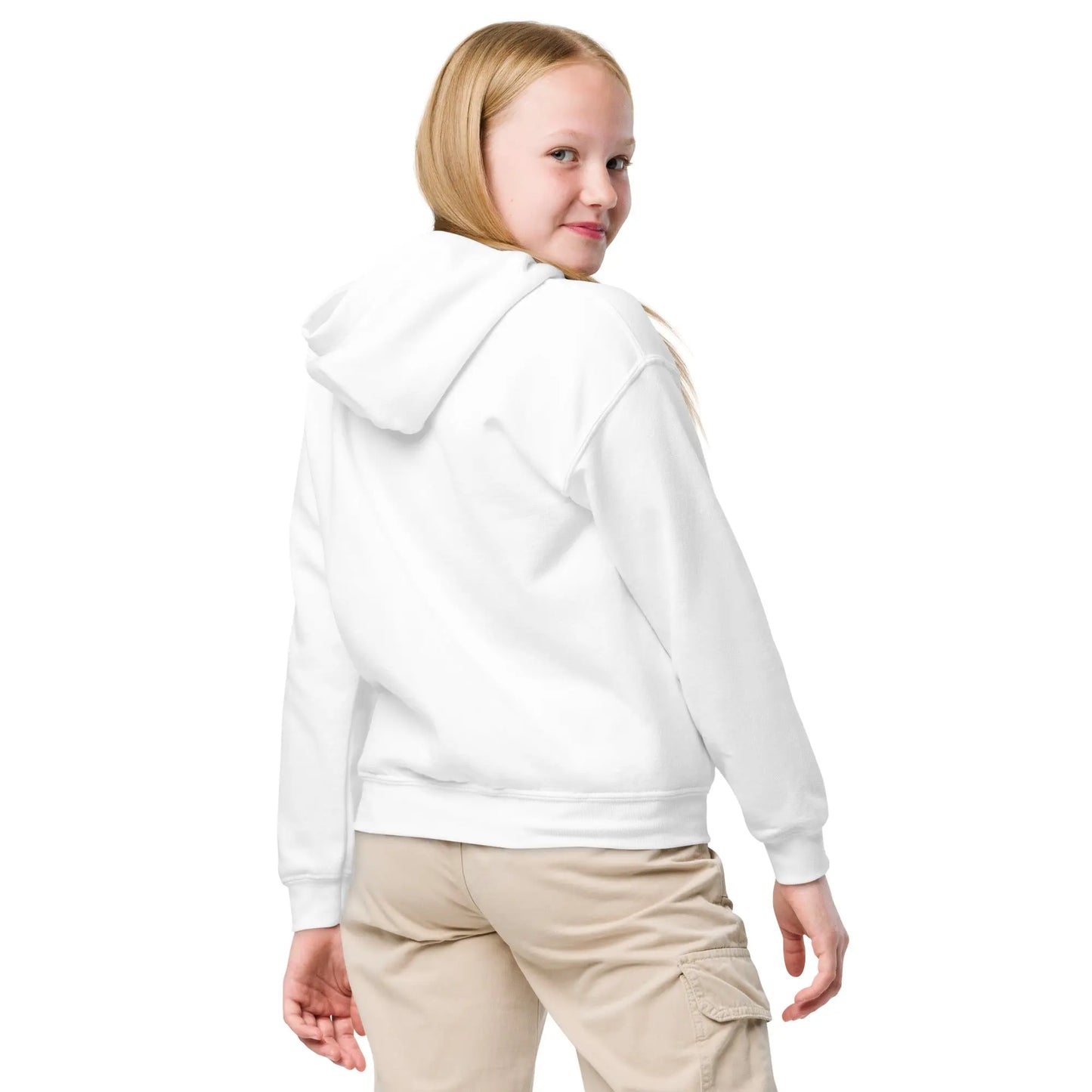 Unisex Youth Hoodie for Kids with White Fox Style - Stylish Statements